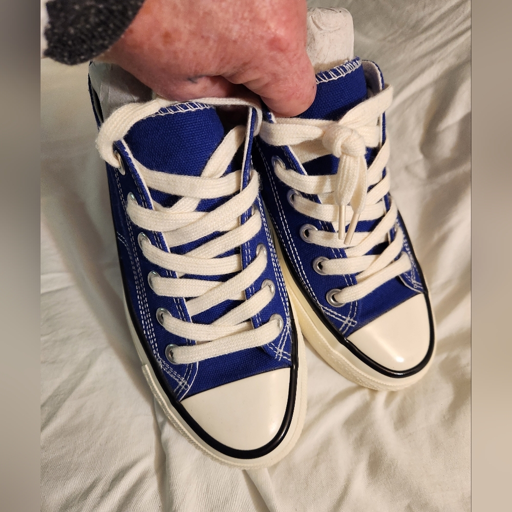 Blue Canvas Sneakers